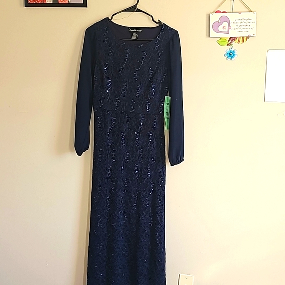 Nwt navy blue eveing dress